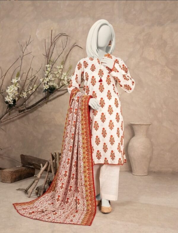 Narmin by Narkin’s printed khaddar 3 piece