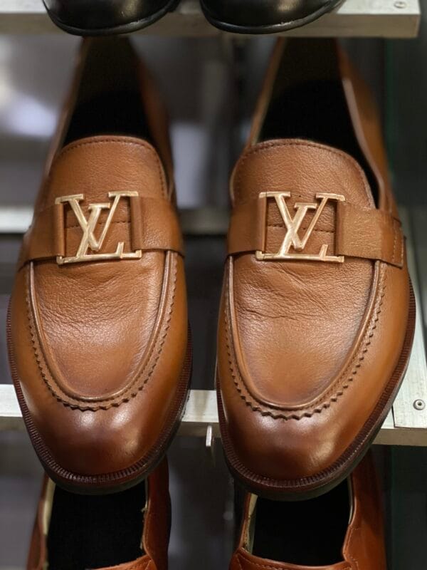 Handmade leather loafers