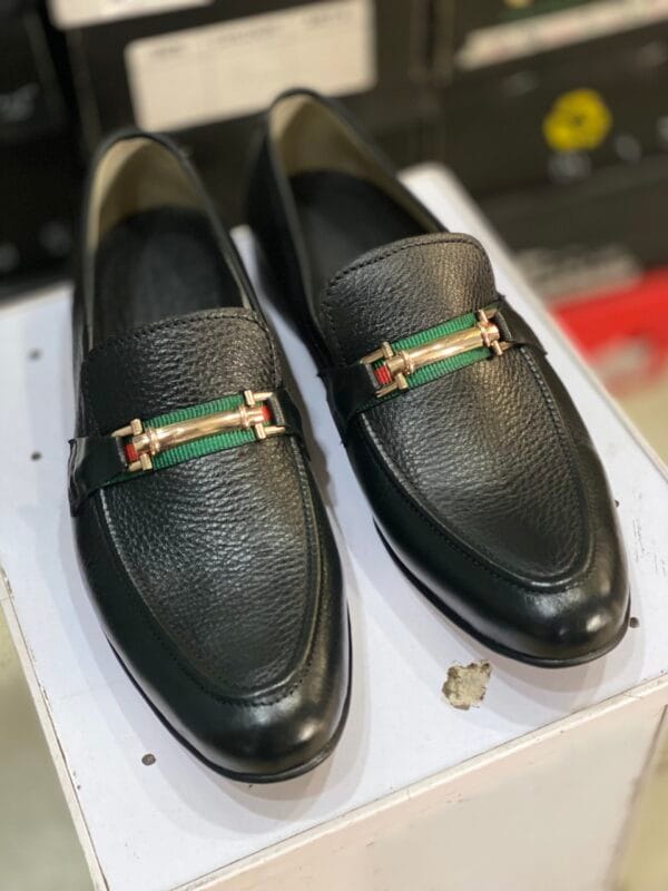 Handmade leather loafers