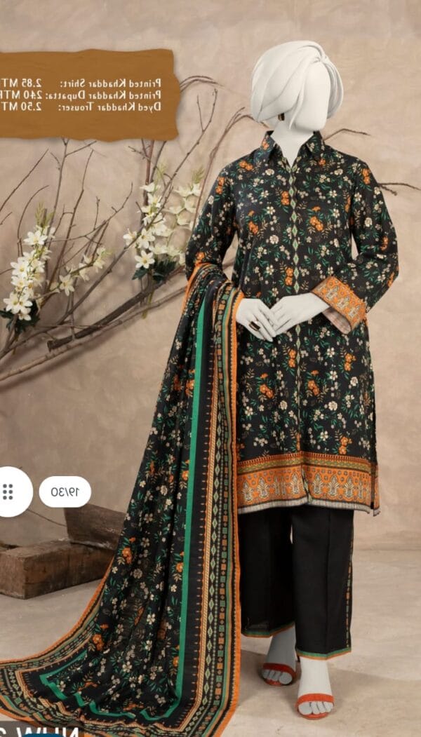 Narmin by Narkin’s printed 3piece khaddar